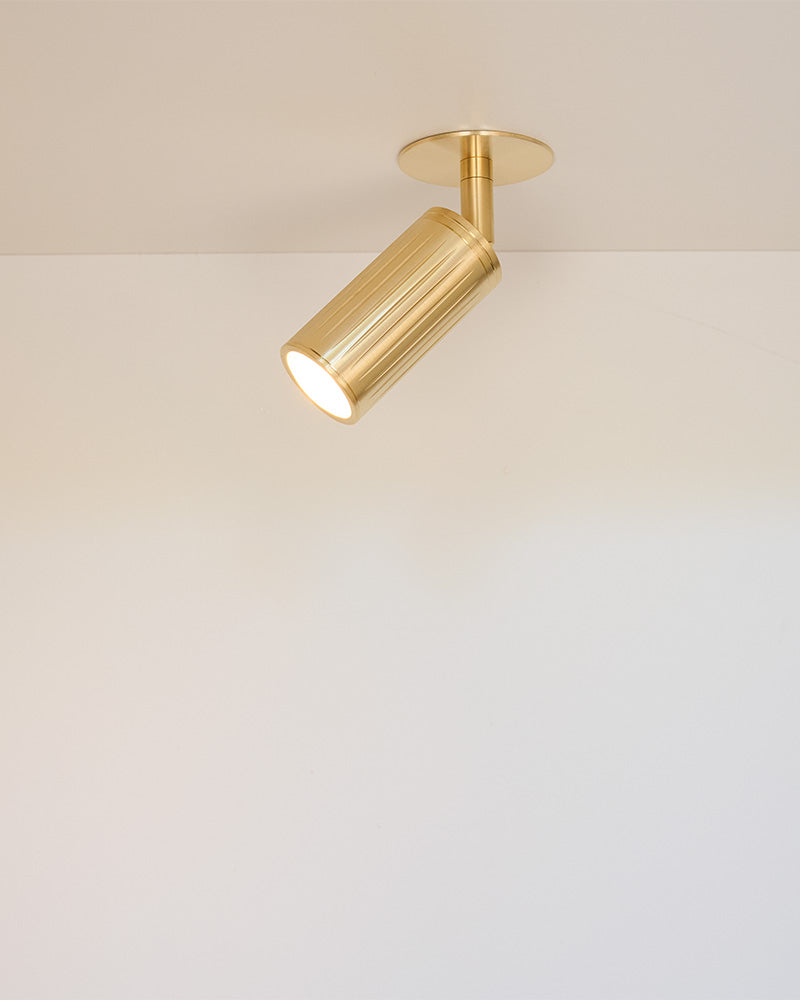 Luminar Clip Mount Ceiling Light | Brass