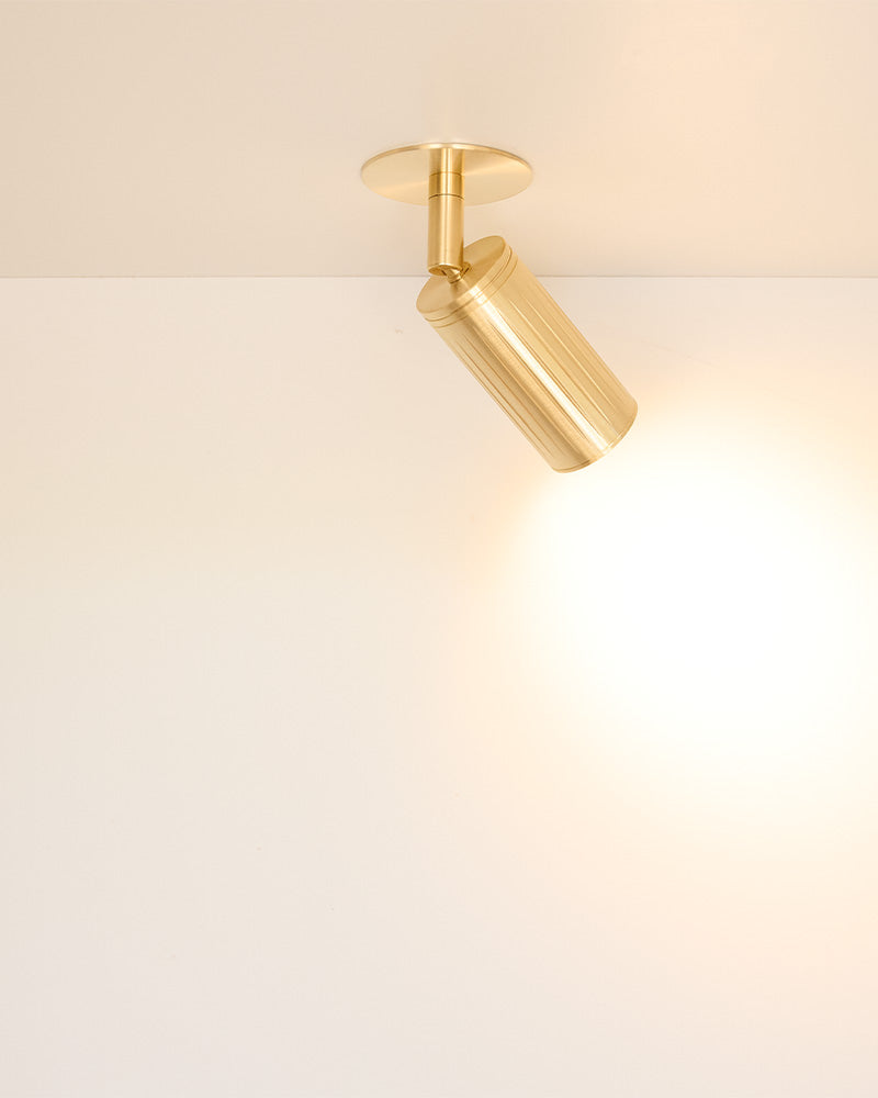 Luminar Clip Mount Ceiling Light | Brass