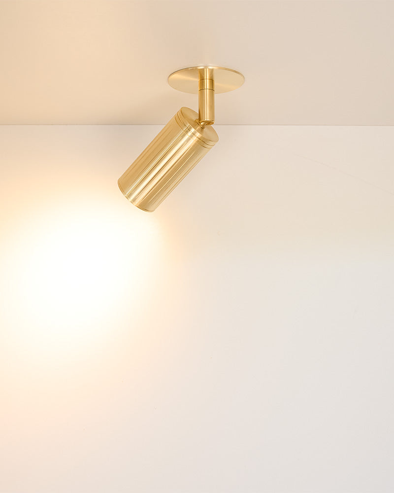 Luminar Clip Mount Ceiling Light | Brass
