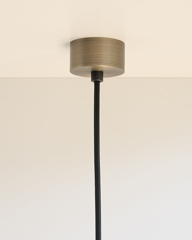 Luminar Pendant Disc Lamp | Browned Brass