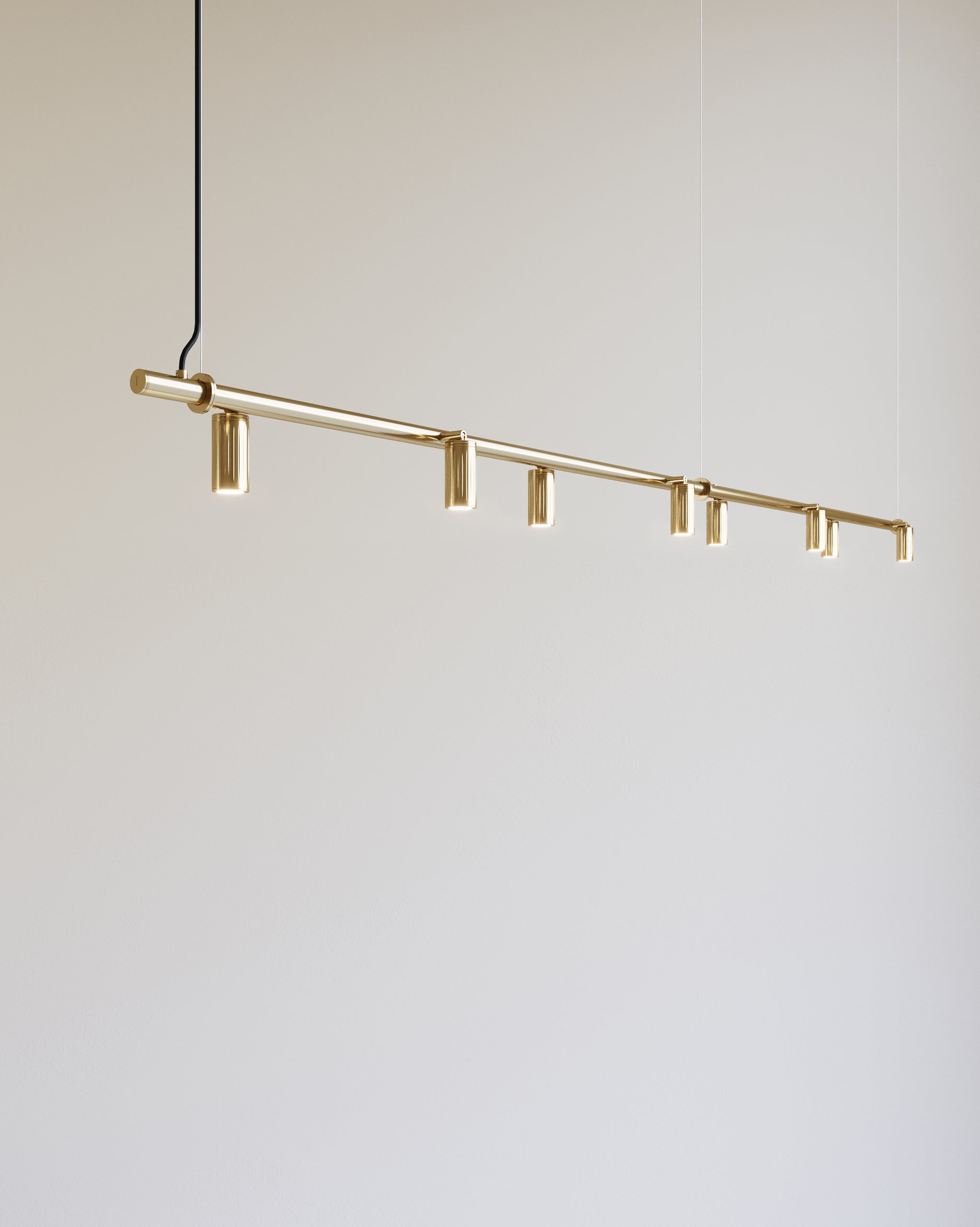 Pipe Pendel Lampe | Messing