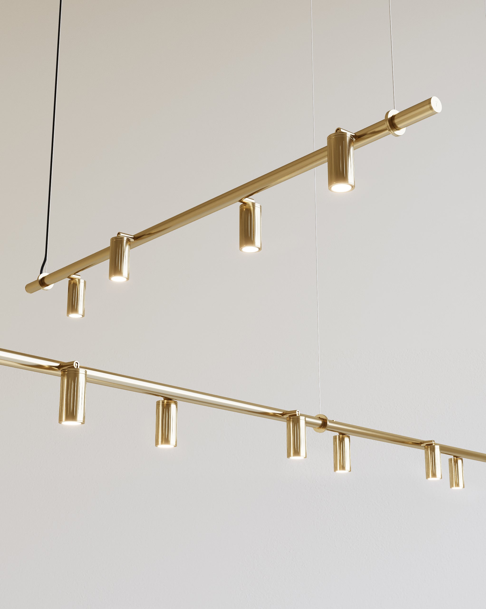 pendant brass dining table spot light