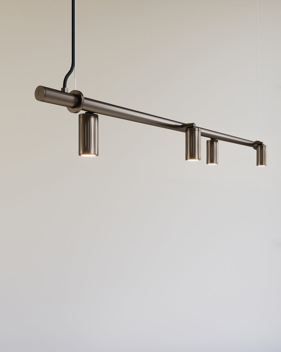 Pipe Pendel Lampe | Bruneret Messing