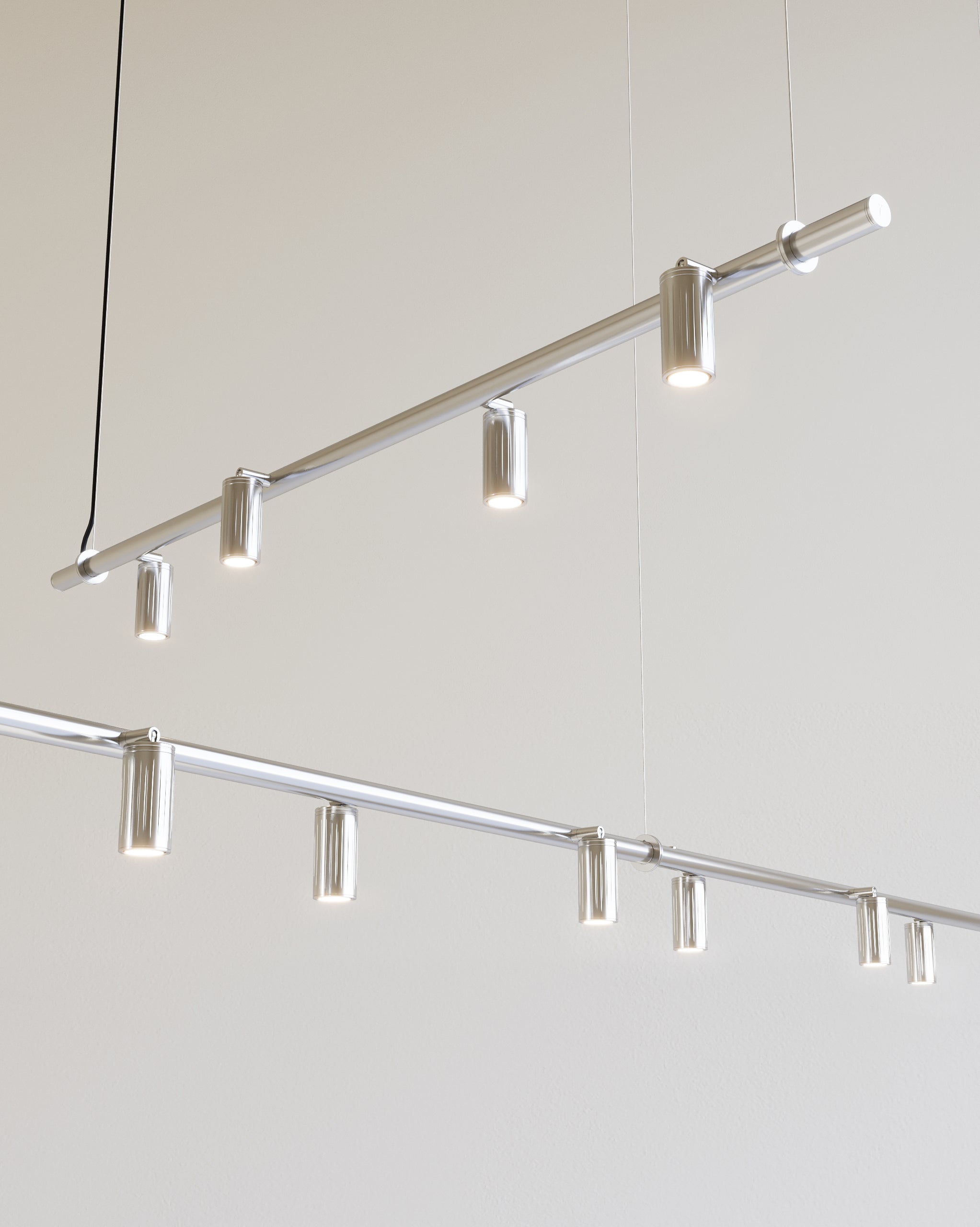 Pipe Pendel Lampe | Stål