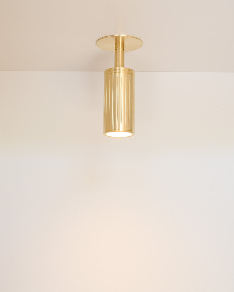 Luminar Clip Mount Ceiling Light | Brass