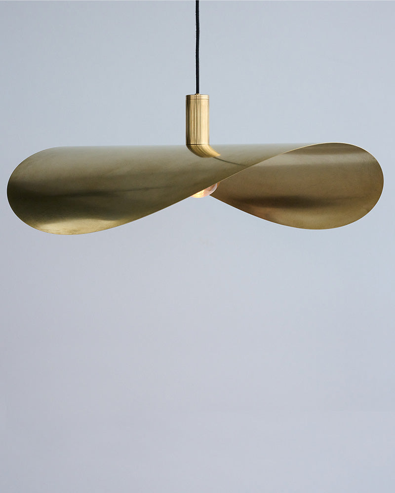 large brass pendant lamp shade