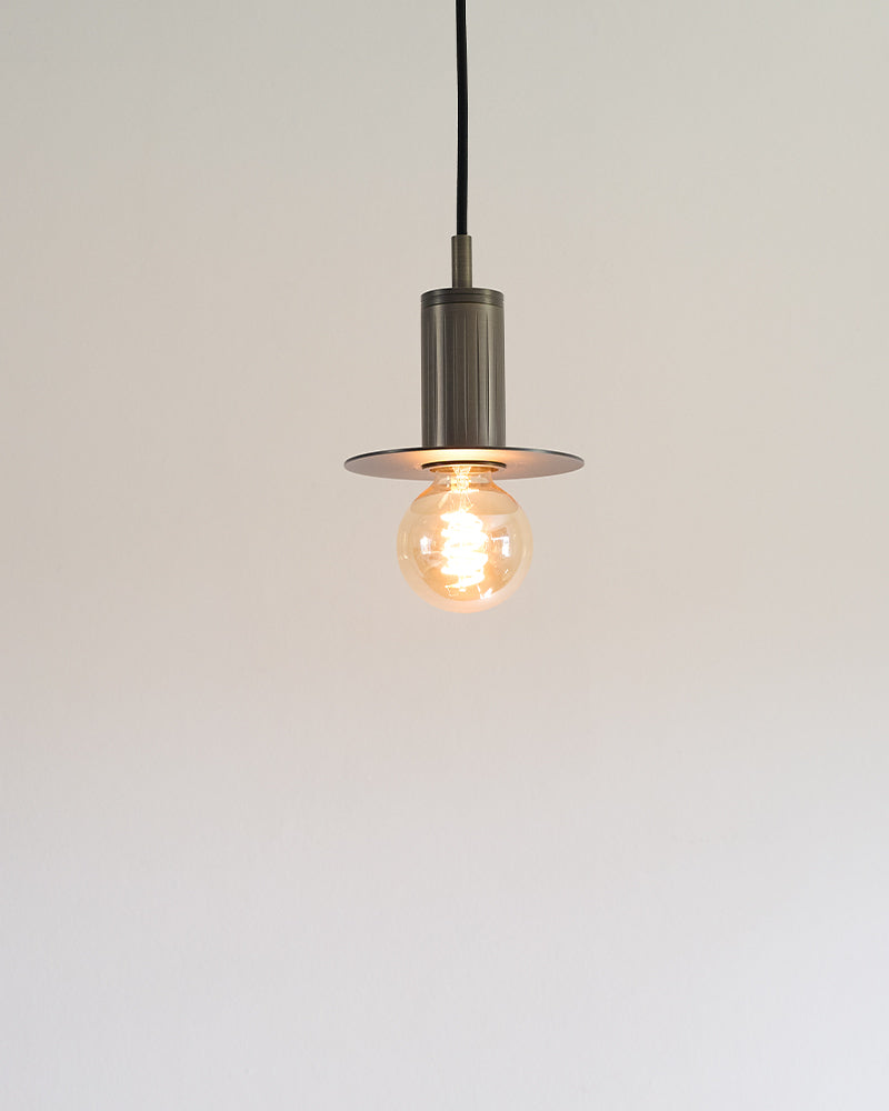 Pendel Disc Lampe | Bruneret Messing