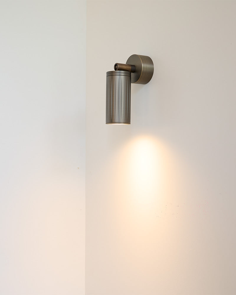 Vægspot Roset | Bruneret Messing