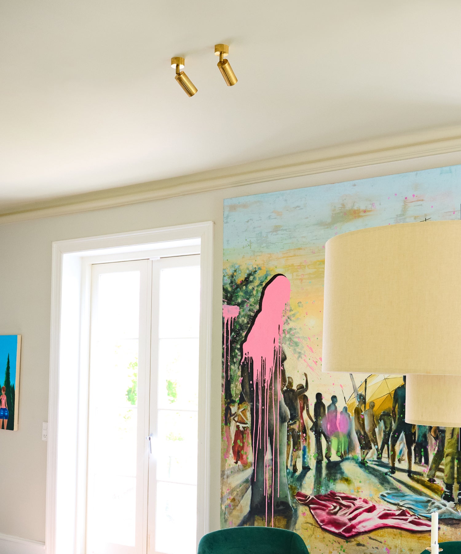 art brass ceiling lamps