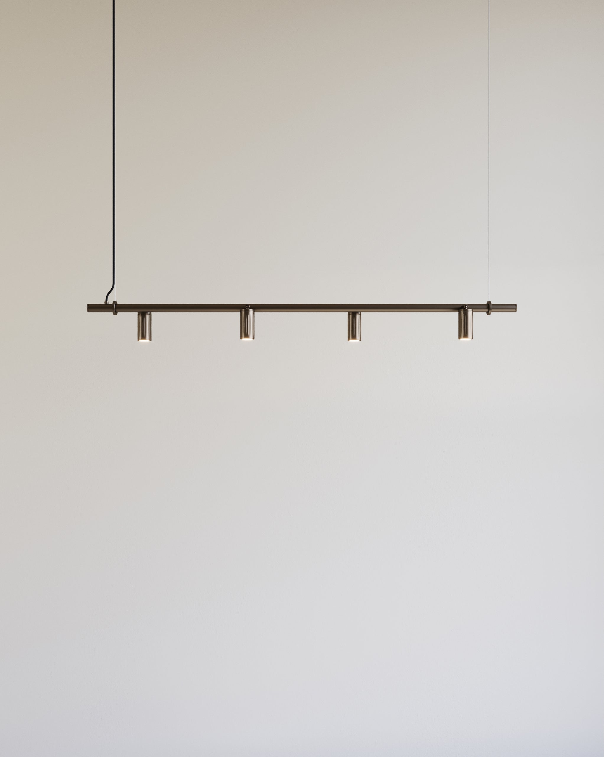 Pipe Pendant Light | Browned Brass