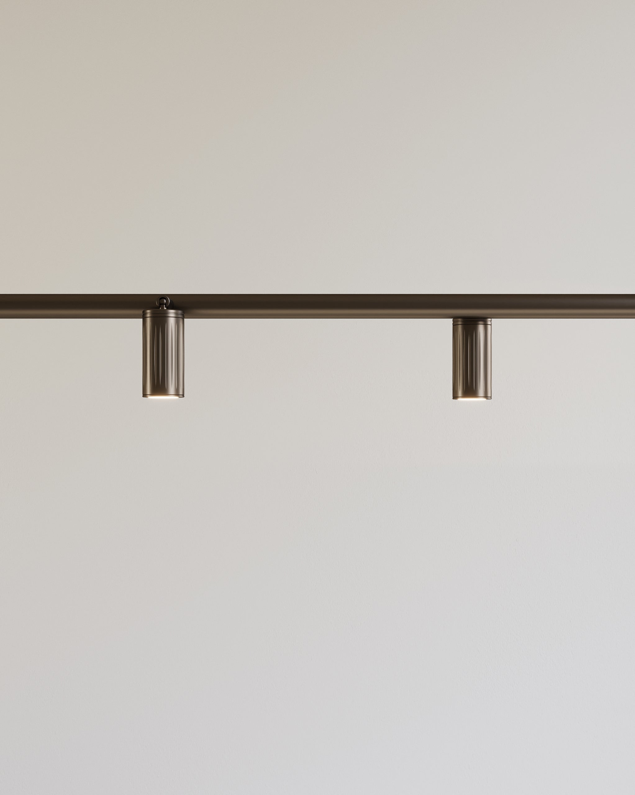 Pipe Pendant Light | Browned Brass