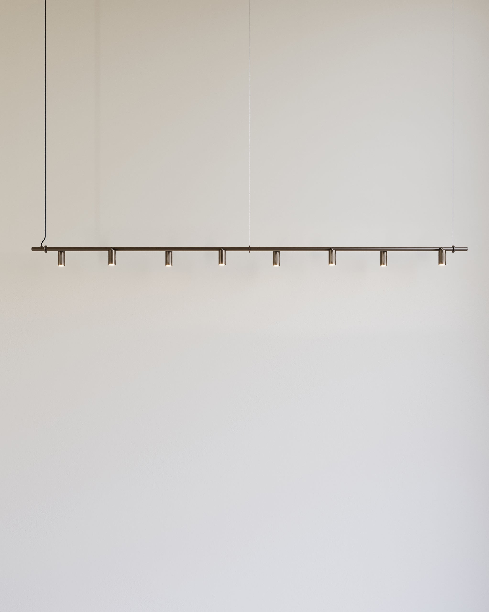 Pipe Pendant Light | Browned Brass