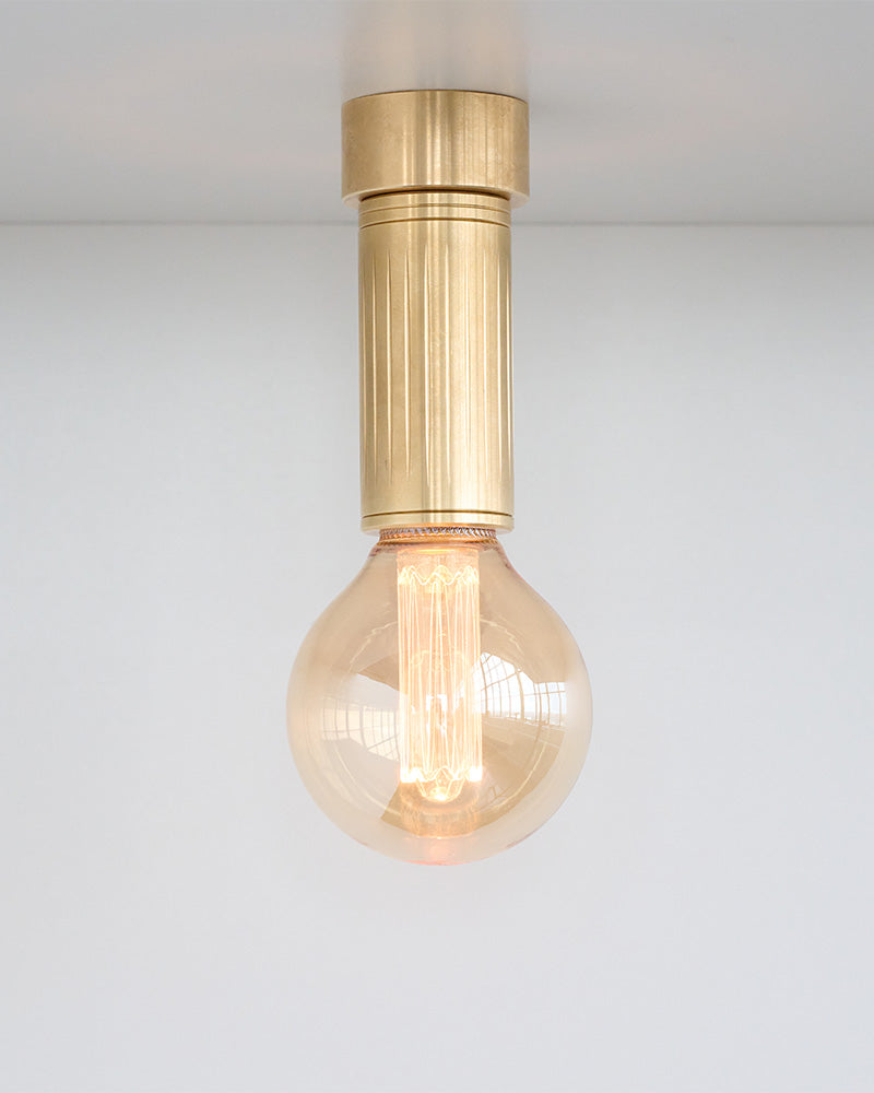 brass ceiling bulb light