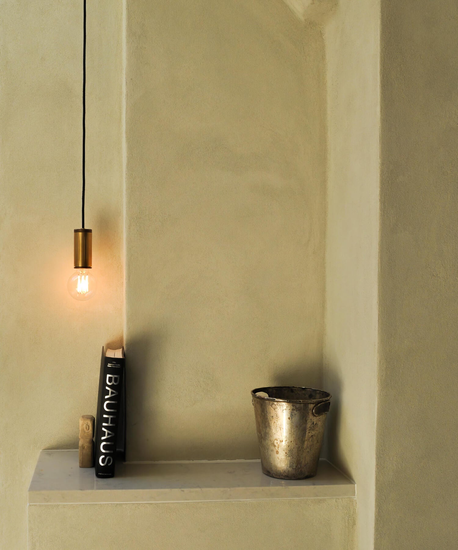 brass pendant lamp with bulb