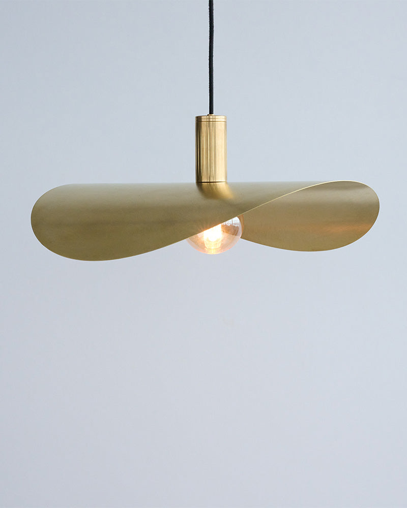 Medium brass pendant lamp shade