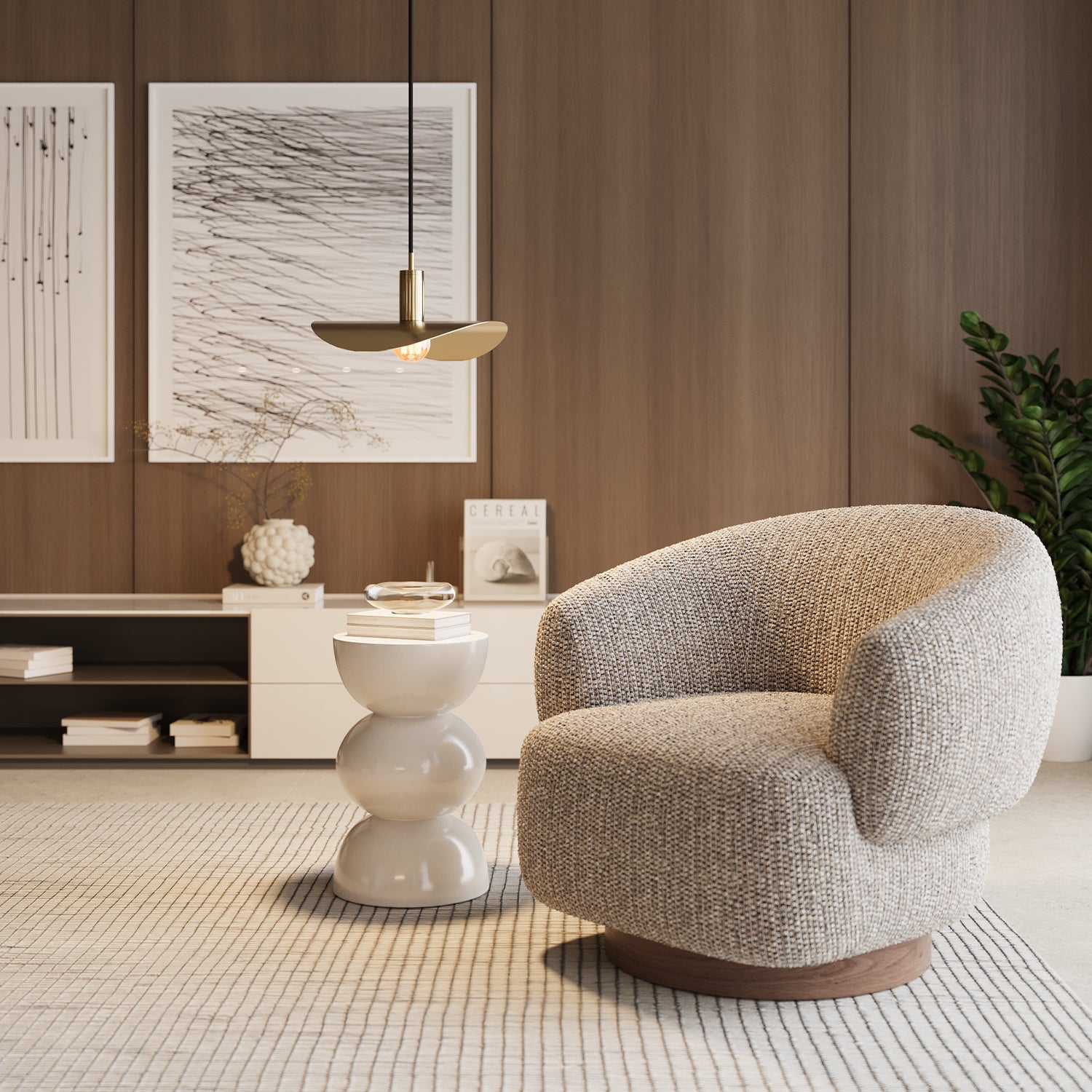 brass coffee table lamp