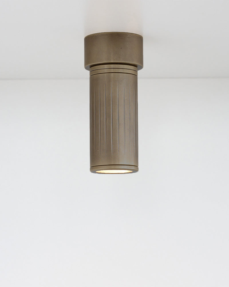 browned brass ceiling spotlight