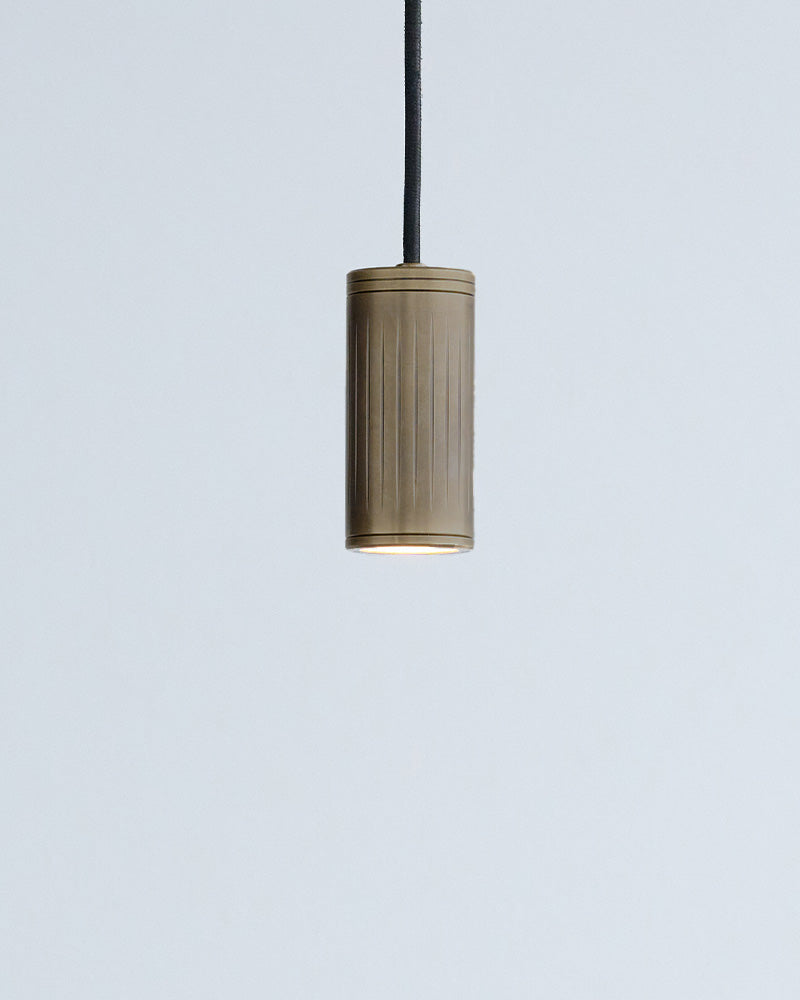 browned brass pendant spotlight