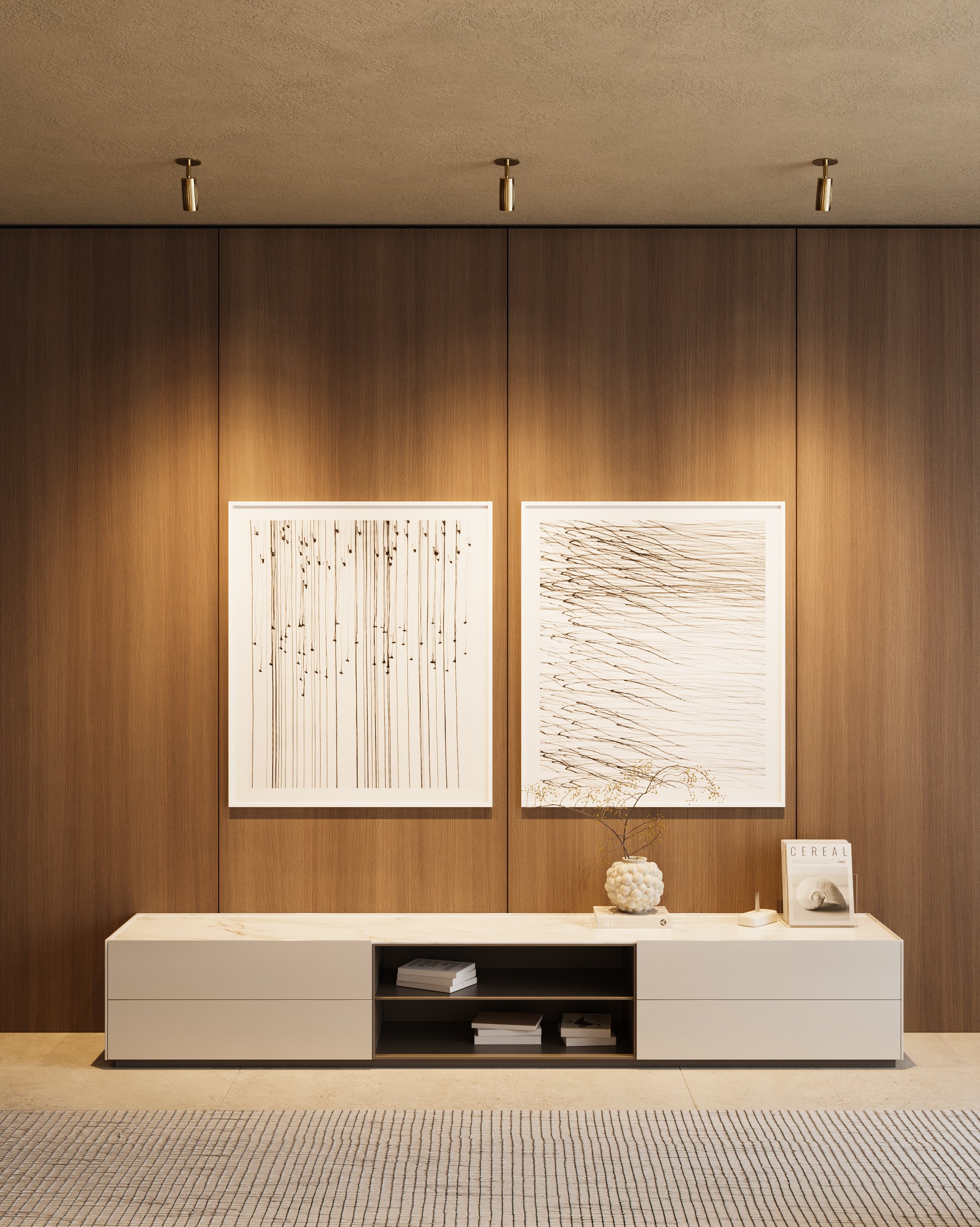 Luminar Box Mount Ceiling Light | Brass