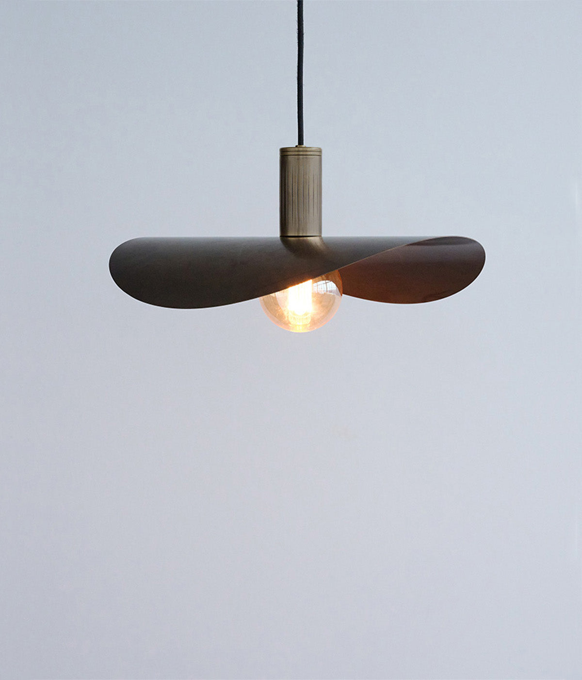 browned brass pendant lamp shade