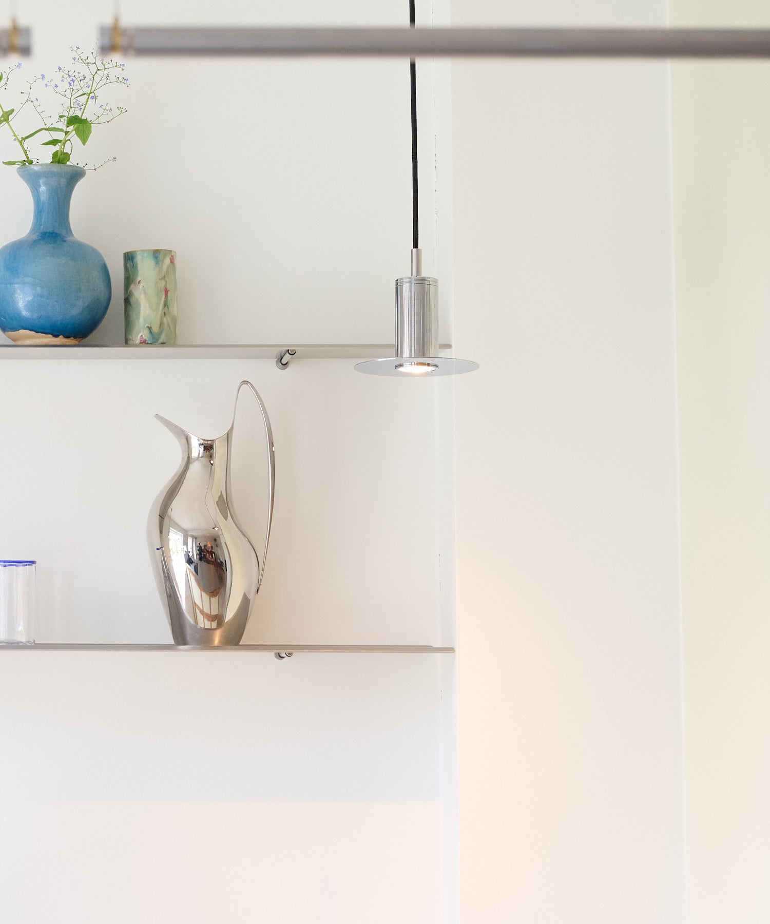 pendant kitchen lamp in steel